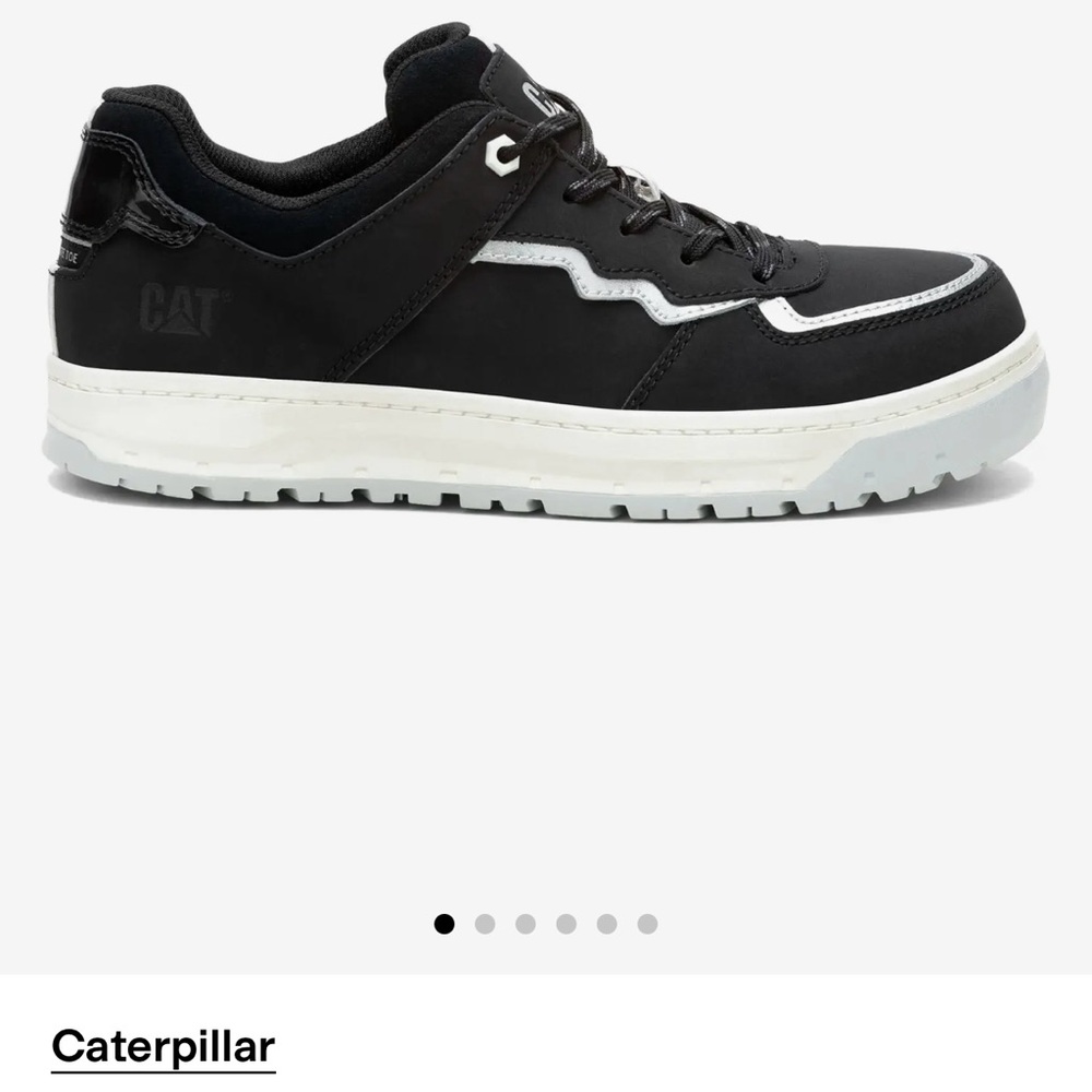 Caterpillar Men's Black and White Sneakers